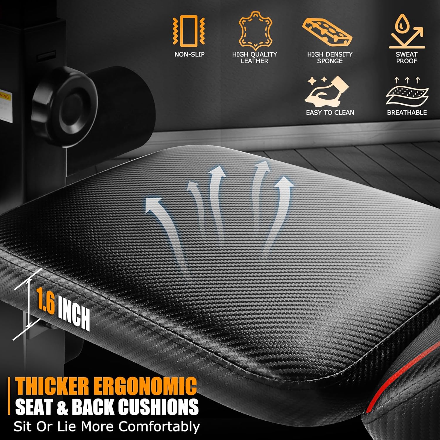 OPPSDECOR Weight Bench Set with Leg Extension and Curl, 900LBS Profesional Bench Press Set and Barbell Rack-oppsdecor