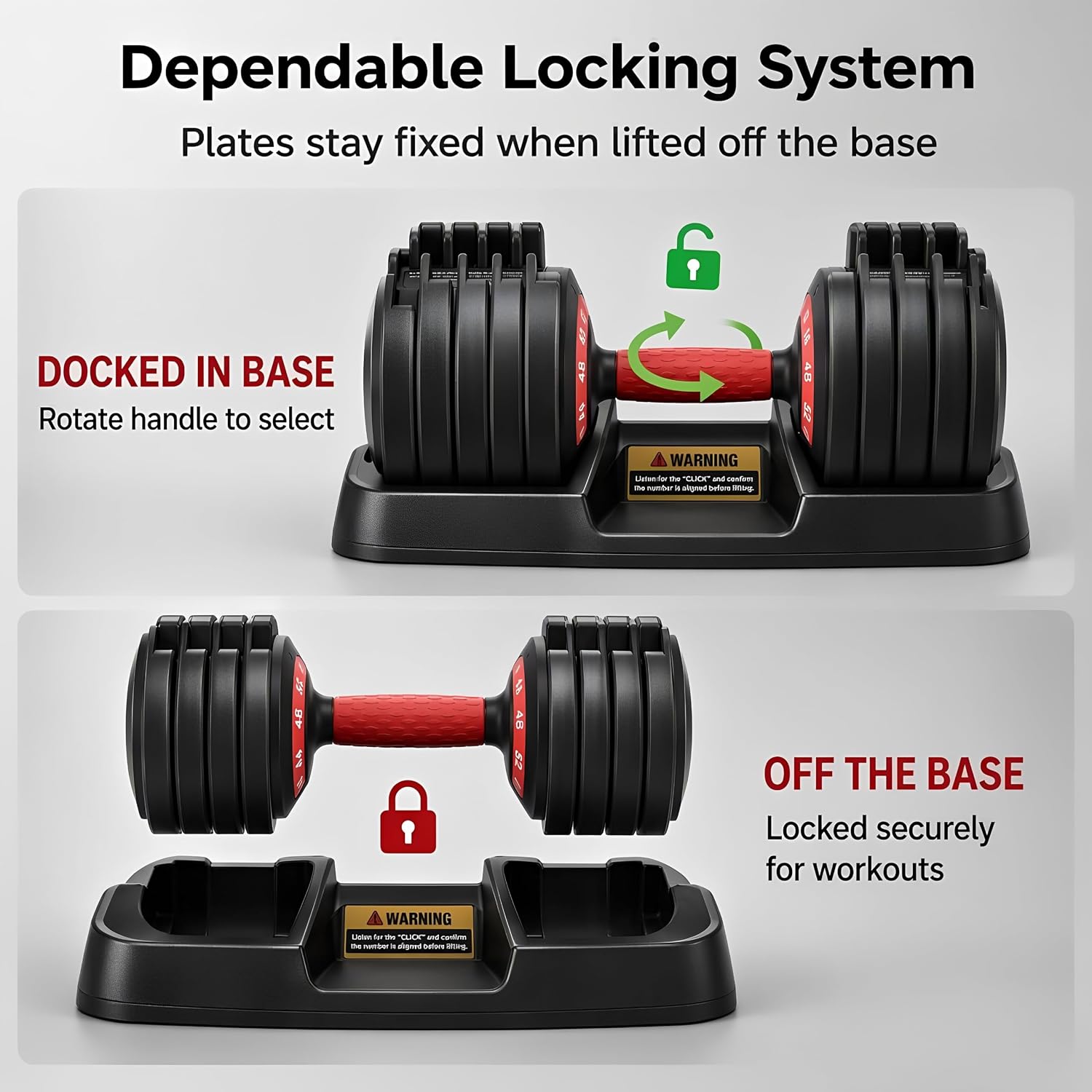 OPPSDECOR Adjustable Dumbbell Set
