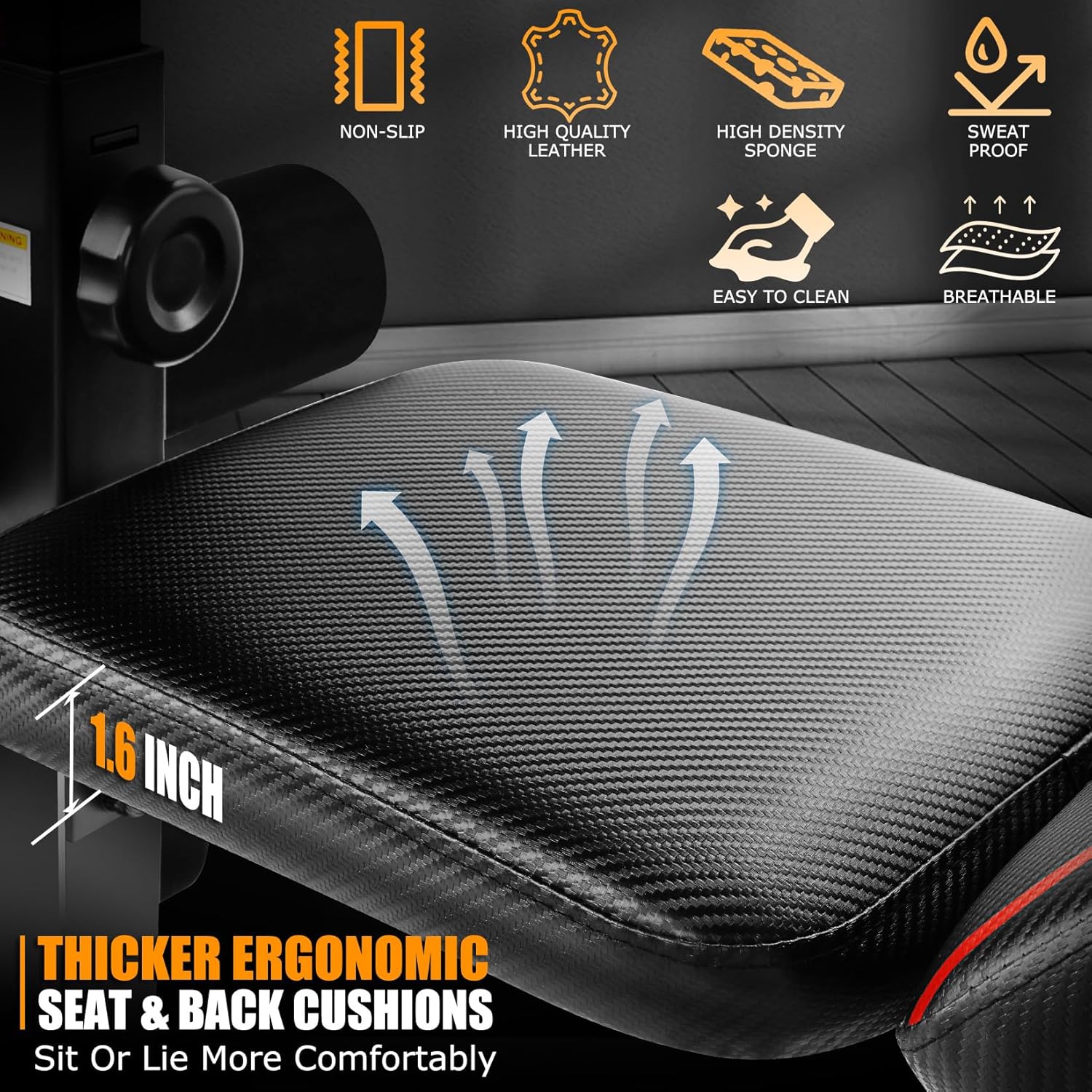 OPPSDECOR Professional Weight Bench Set with Barbell/Squat Rack