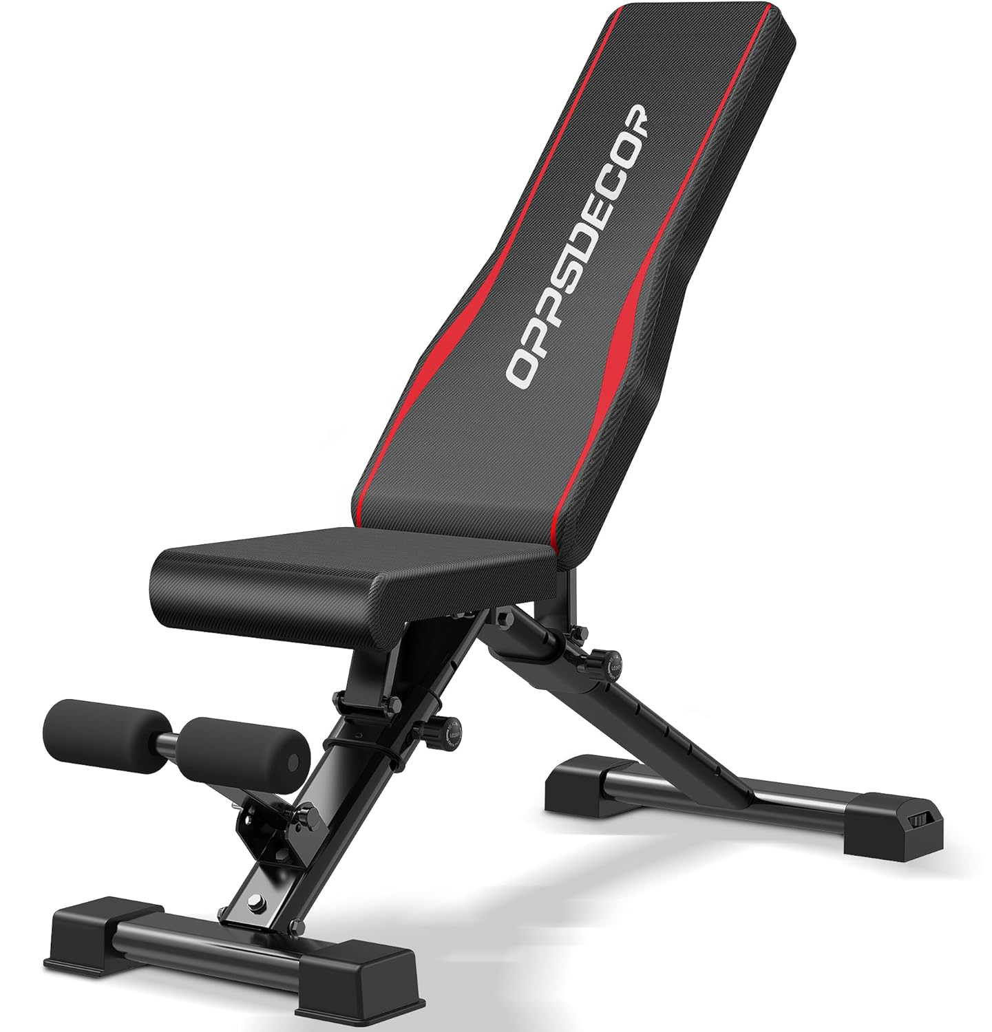 OPPSDECOR Adjustable Weight Bench, 900LBS Easy Assembly Fast Folding Workout Bench