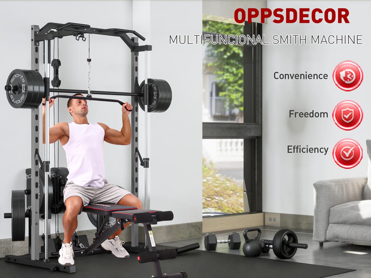 OPPSDECOR All-in-One Smith Machine Review: A Complete Home Gym for Under $300?