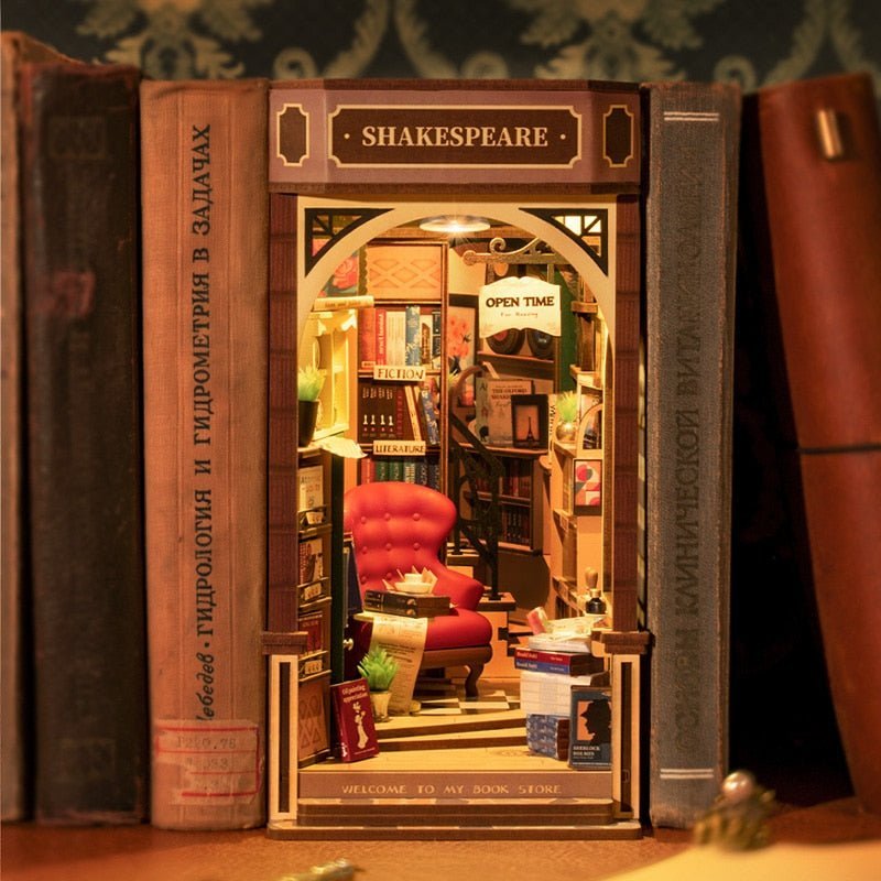 Booknook Chamber of Secrets Magic Book Nook Library Decor Miniature  Decoration Between Books Bookshelf Diorama Wizarding Alley 