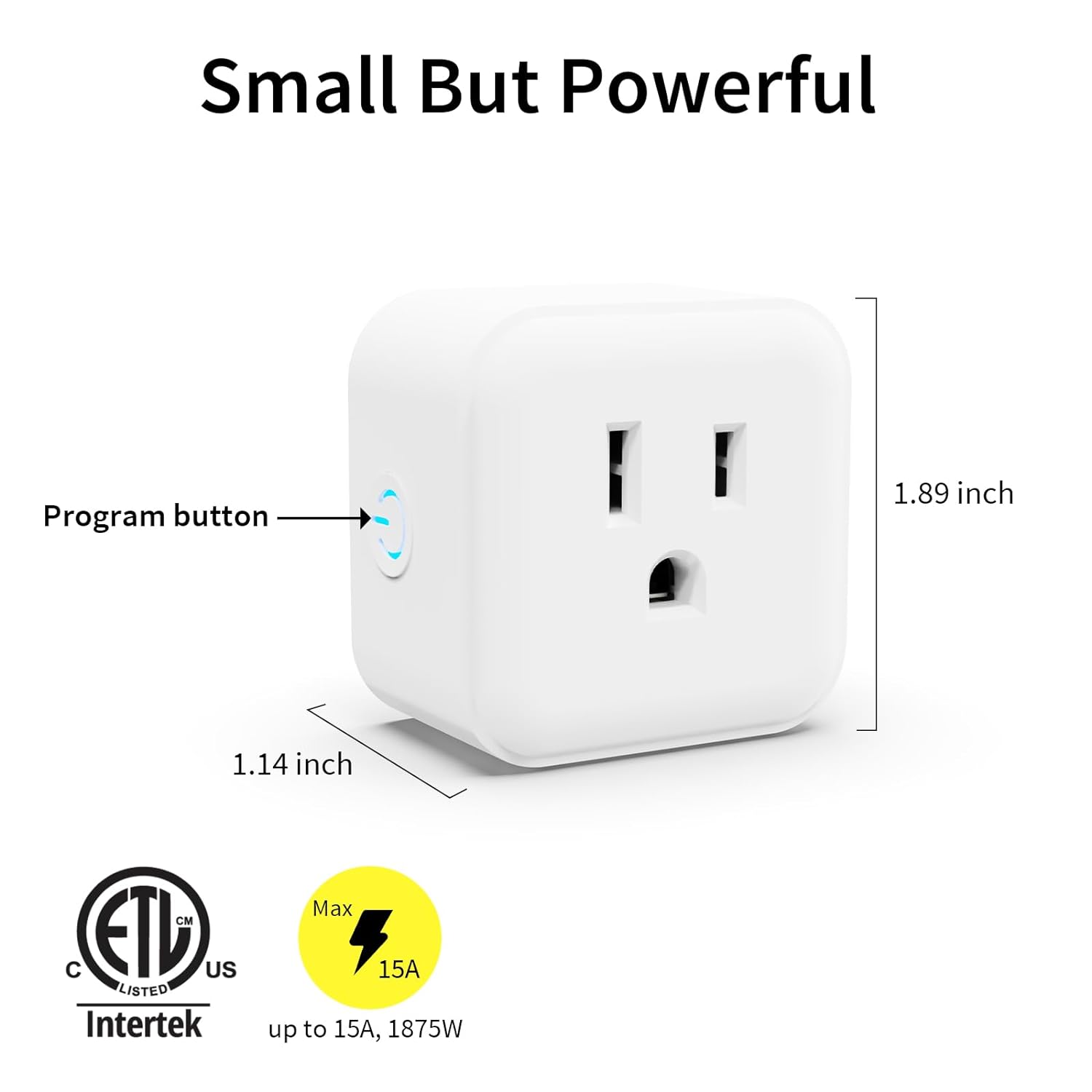 Minoston Z-Wave 800 Series Mini Smart Plug for Indoor (MP21Z)