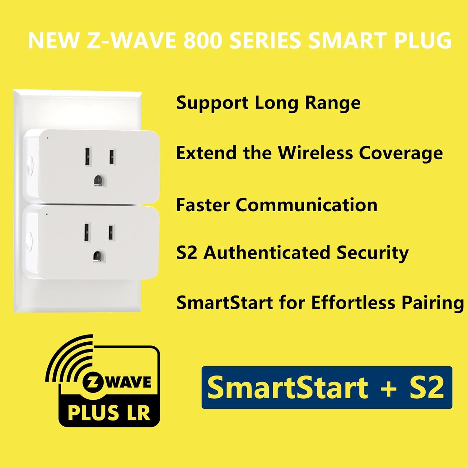 Minoston Z-Wave 700 Series Mini Smart Plug for Indoor (MP31Z)