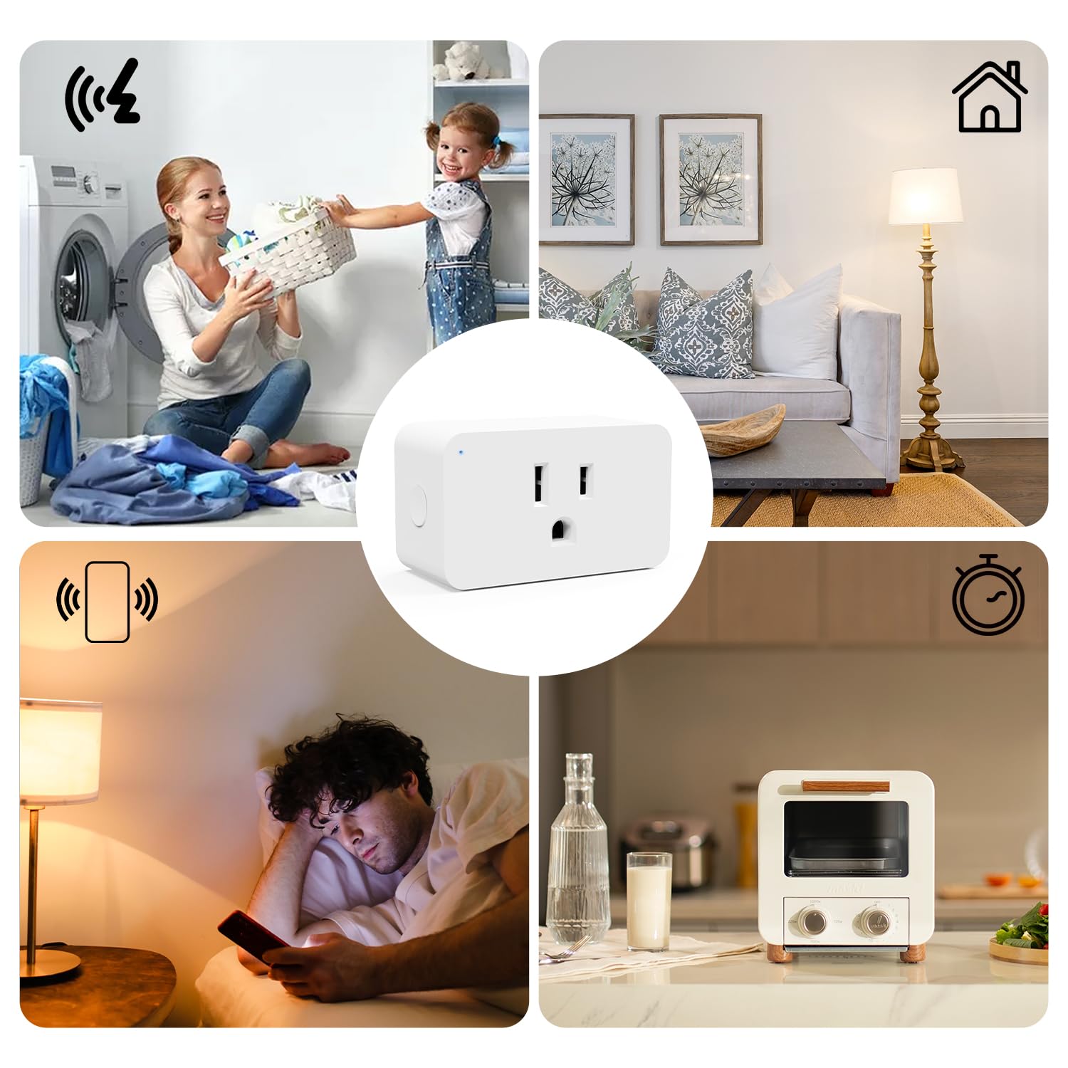 Minoston Z-Wave 800 Series Energy Power Monitor Smart Plug for Indooor (MP31ZP)