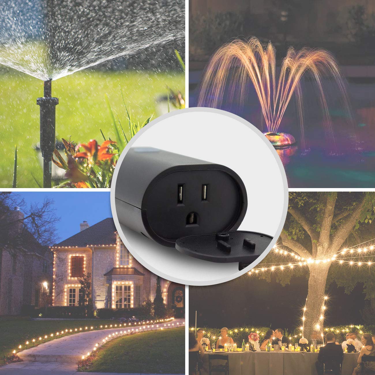Minoston Wi-Fi Dimmer Smart Plug for Outdoor and Indoor (MP22WD)