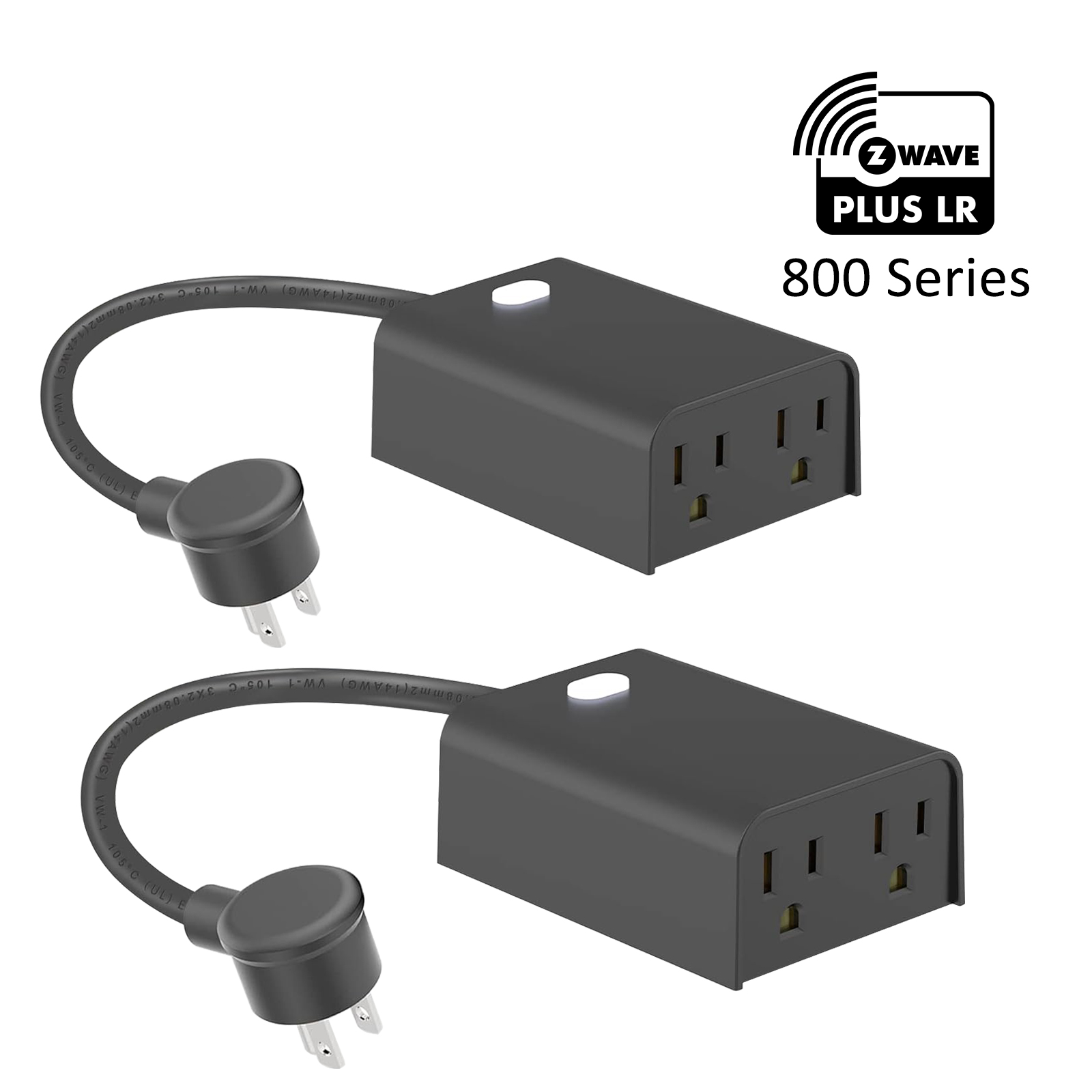 Minoston Z-Wave 800 Series Dual Smart Plug for Outdoor and Indoor (MP24Z)