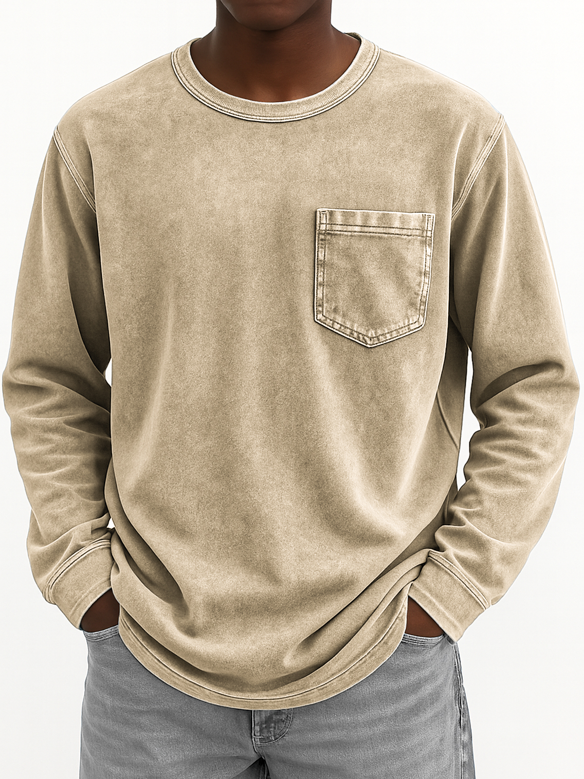 Men's Vintage Long-sleeved T-shirt