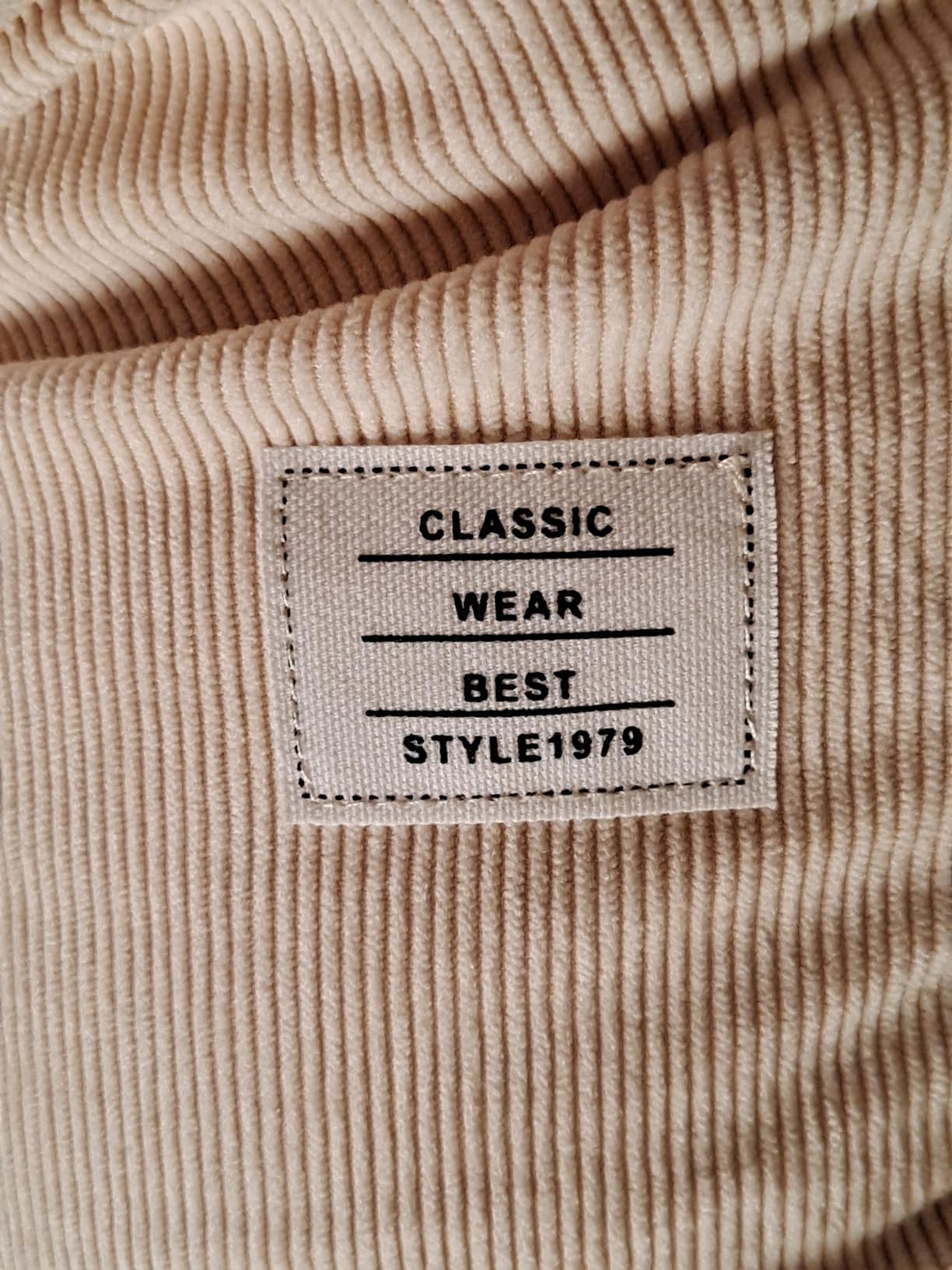 Men's Stylish Corduroy Simple Embroidered Logo Casual Lace-up Loose Shorts