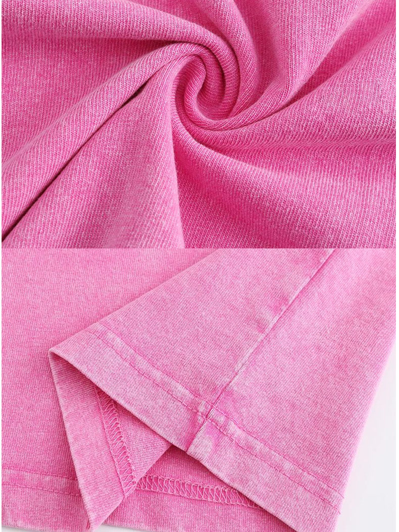 Men's Vintage Washed Palm Tree Print Short Sleeved Round Neck T-shirt