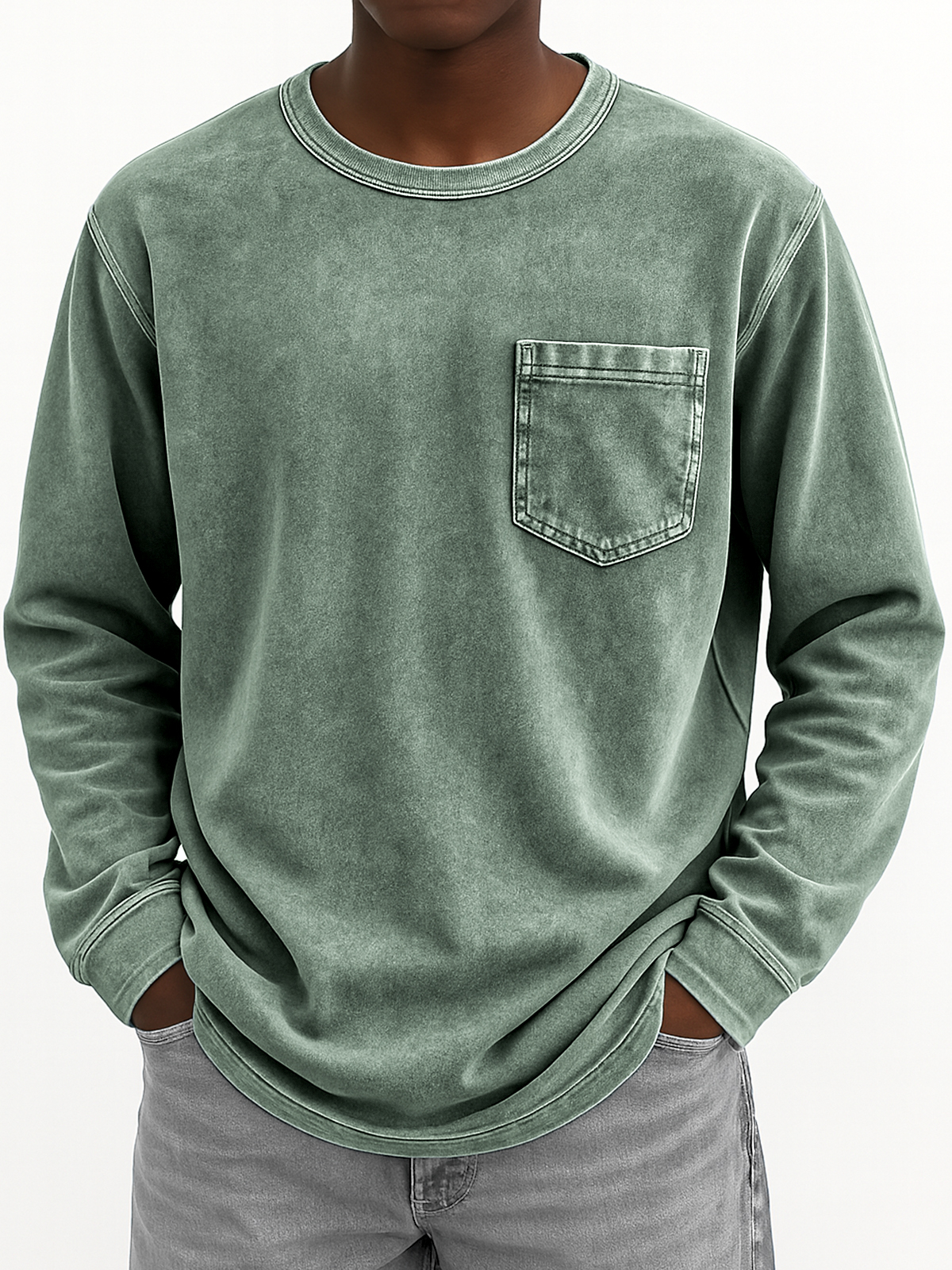Men's Vintage Long-sleeved T-shirt