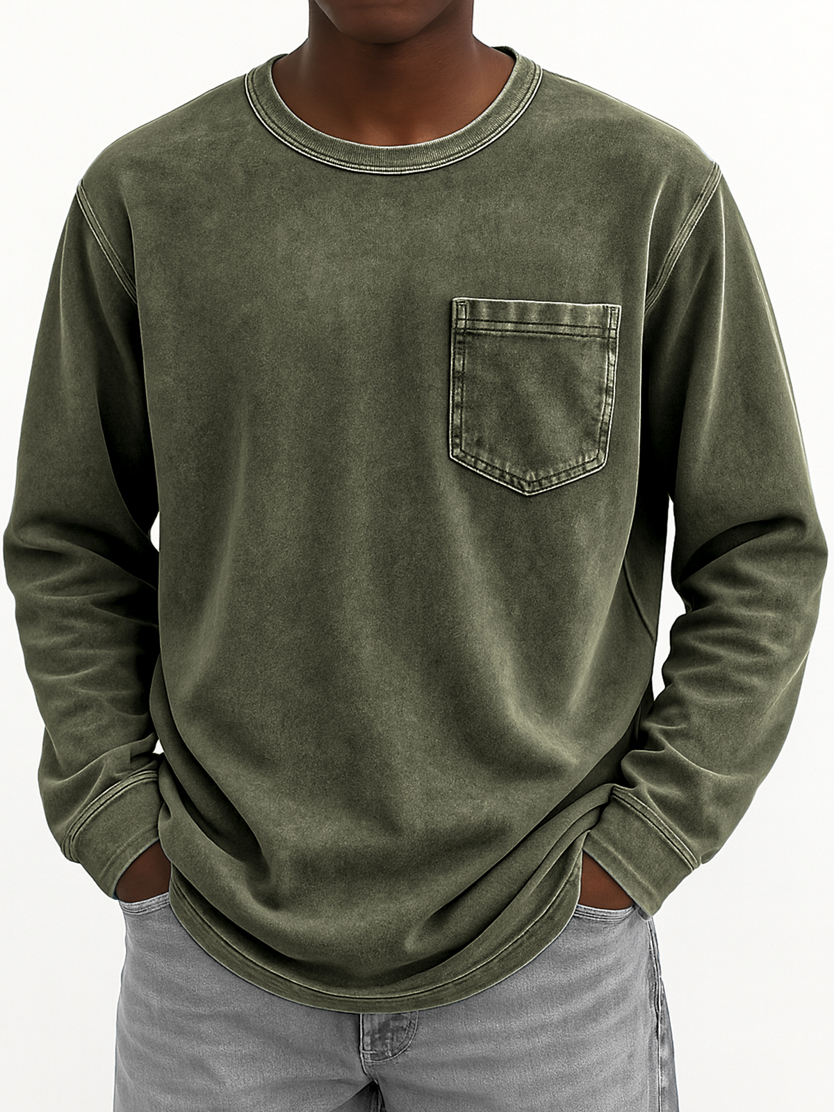 Men's Vintage Long-sleeved T-shirt