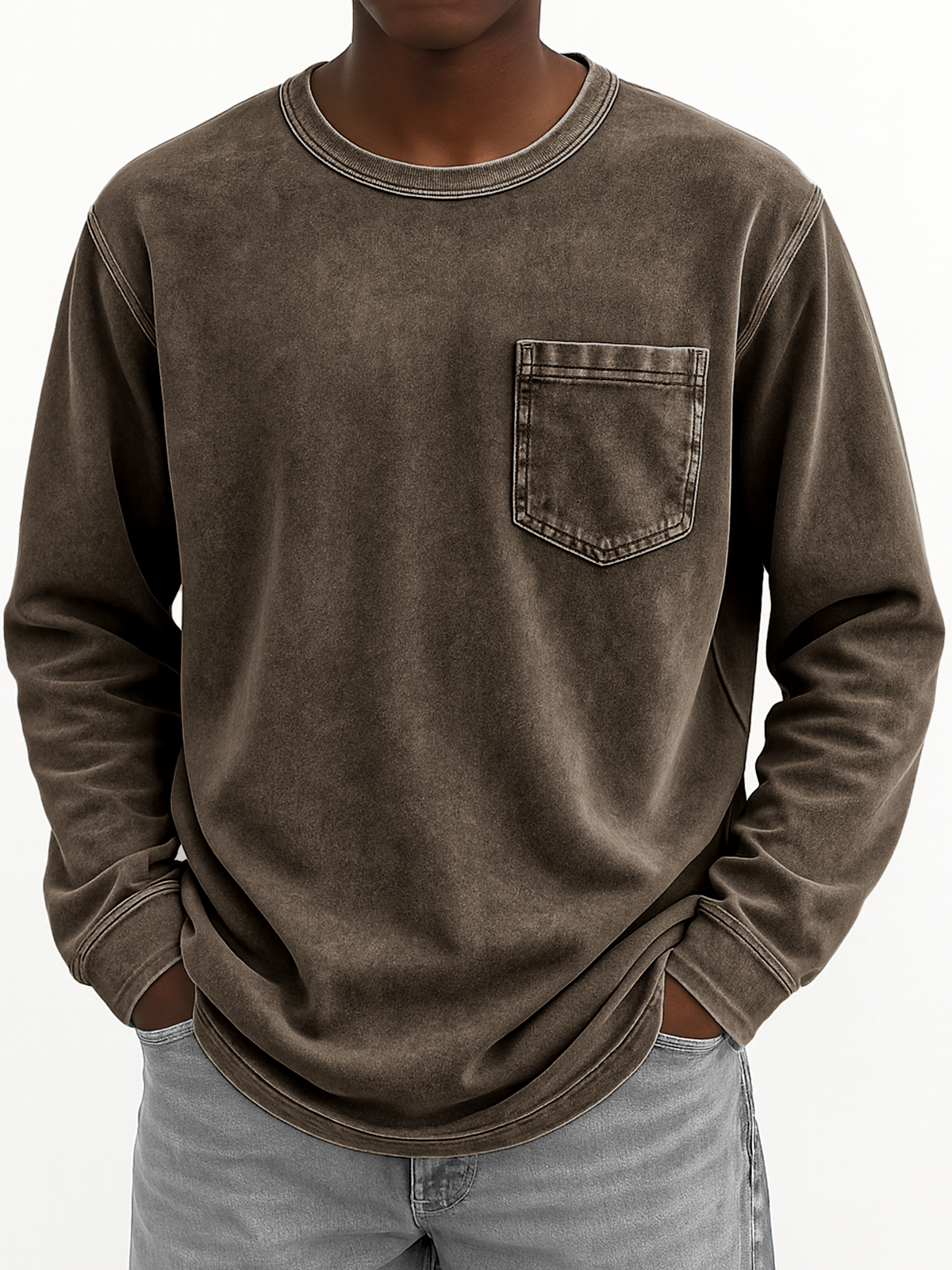 Men's Vintage Long-sleeved T-shirt