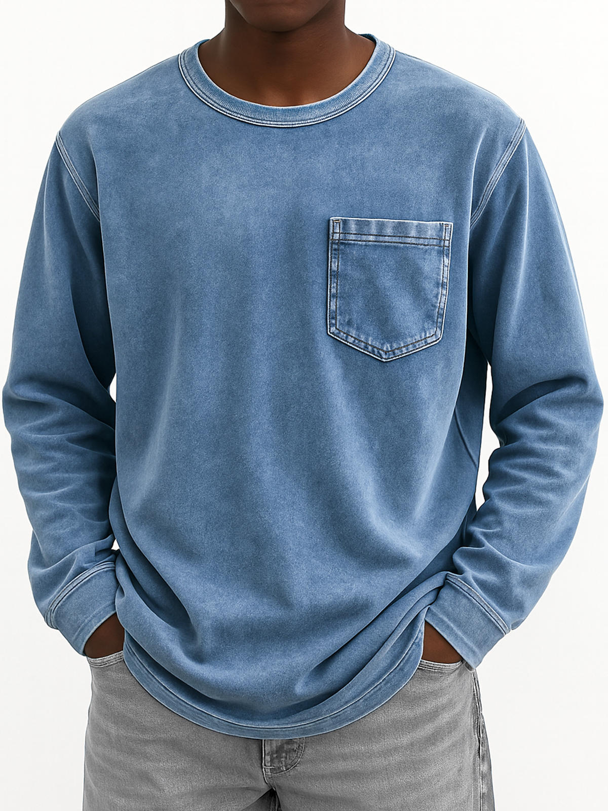 Men's Vintage Long-sleeved T-shirt
