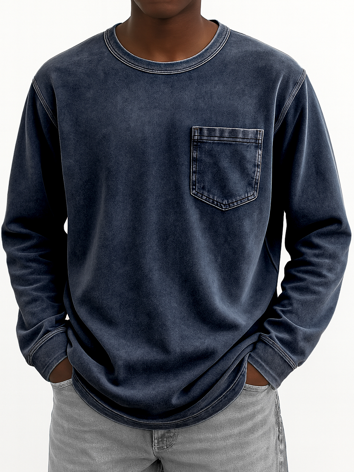 Men's Vintage Long-sleeved T-shirt