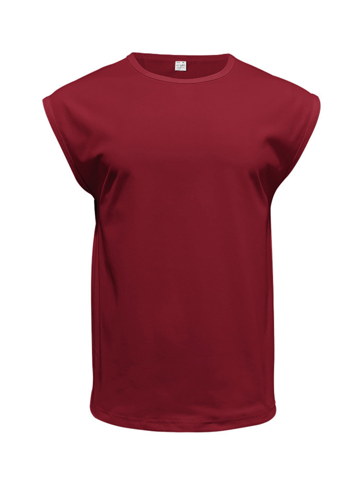 Men's Summer Round Neck Solid Color Sleeveless Tank Top T-Shirt