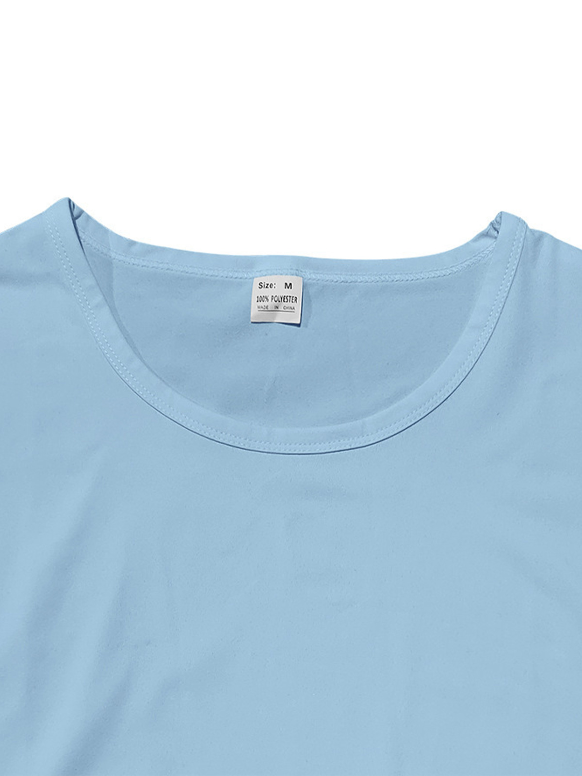 Men's Summer Round Neck Solid Color Sleeveless Tank Top T-Shirt