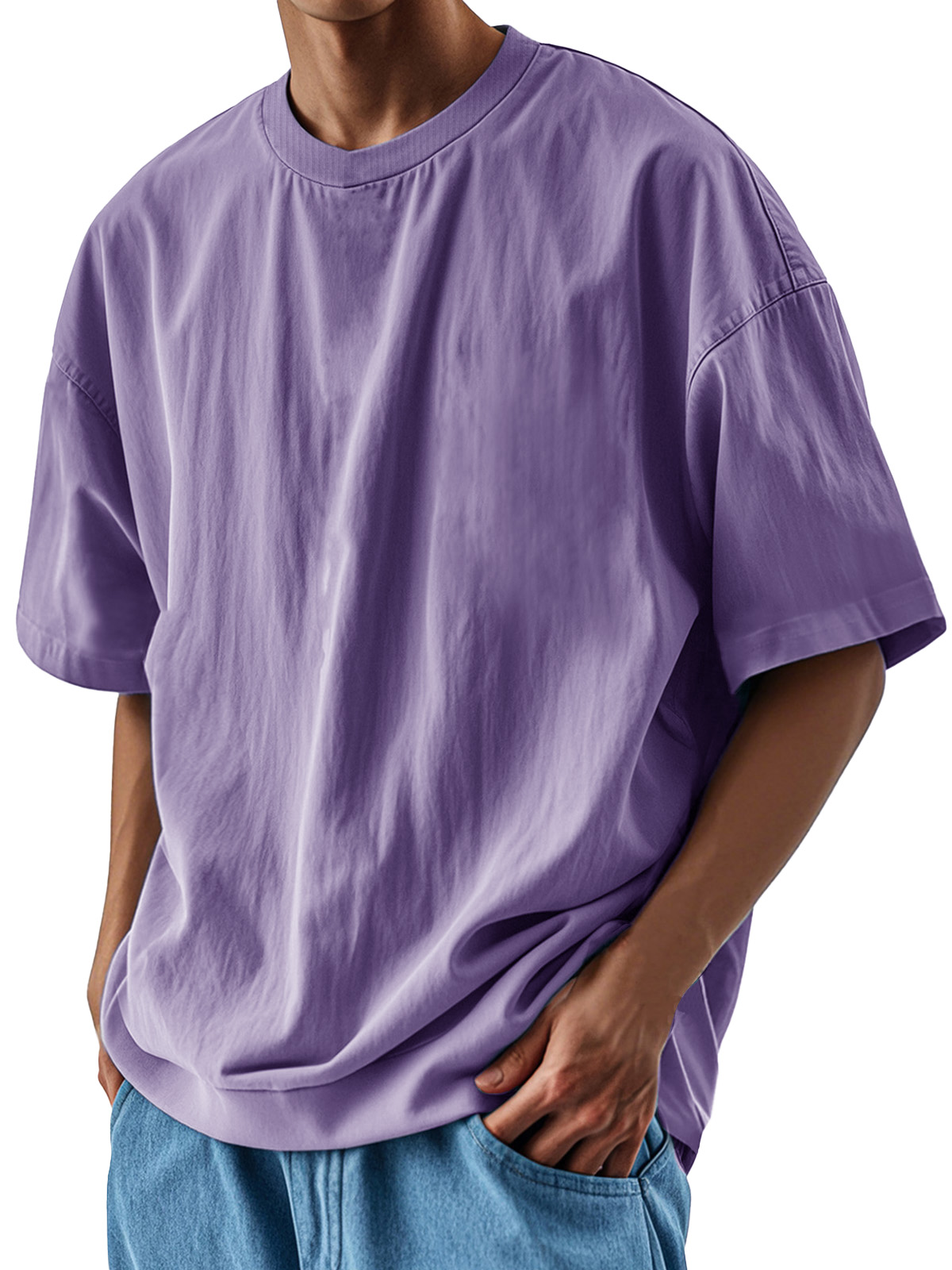 Men's Fashion Casual Loose Pocket Short Sleeve T-Shirt