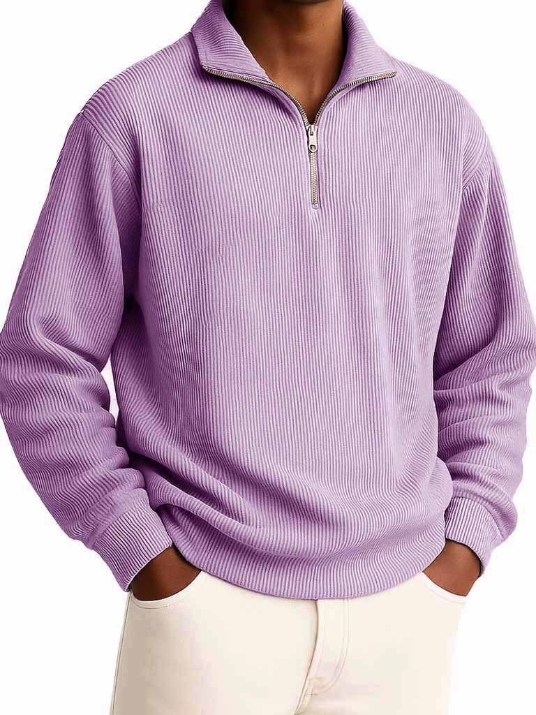 Men's Clothing Fashionable Casual Daily Stand-collar Long-sleeved Zipper Hoodie