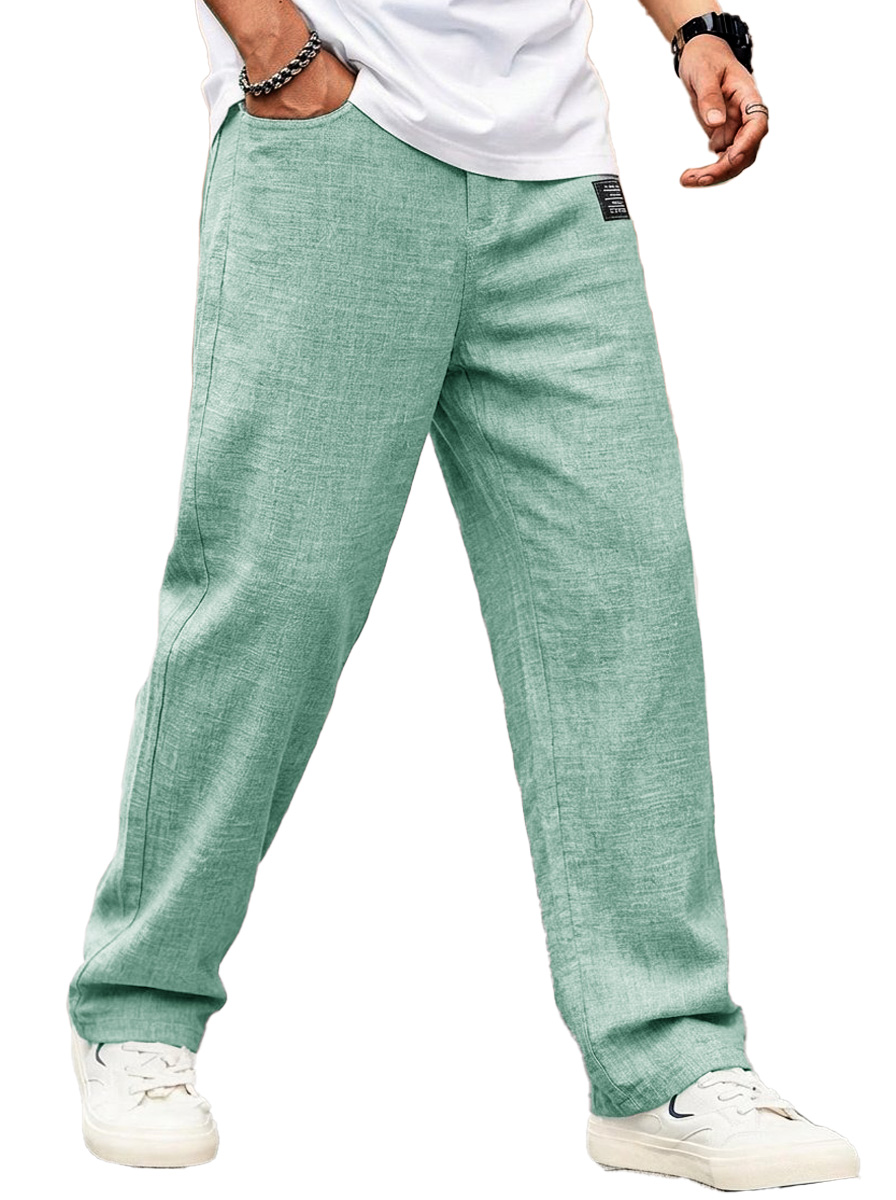 Men's wear fashionable casual linen fabric loose pants