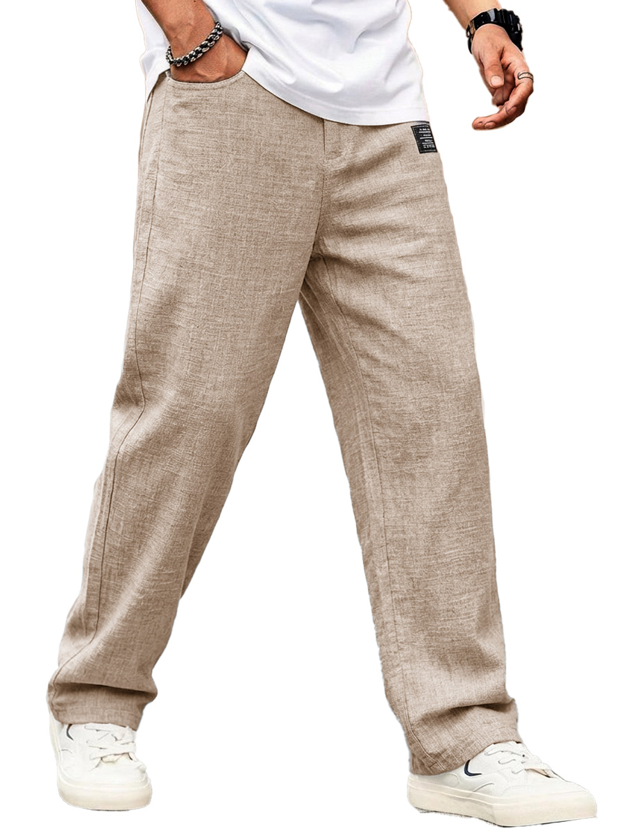 Men's wear fashionable casual linen fabric loose pants