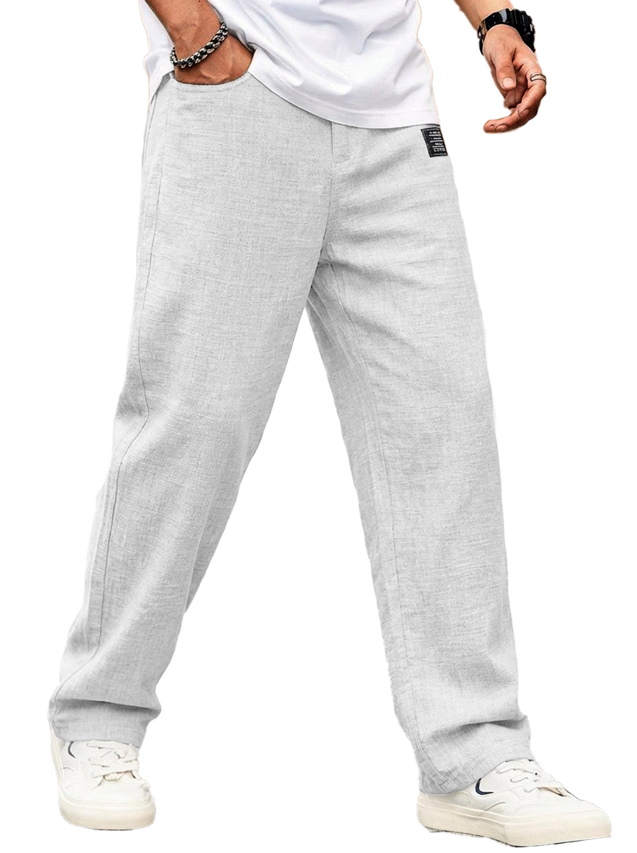 Men's wear fashionable casual linen fabric loose pants