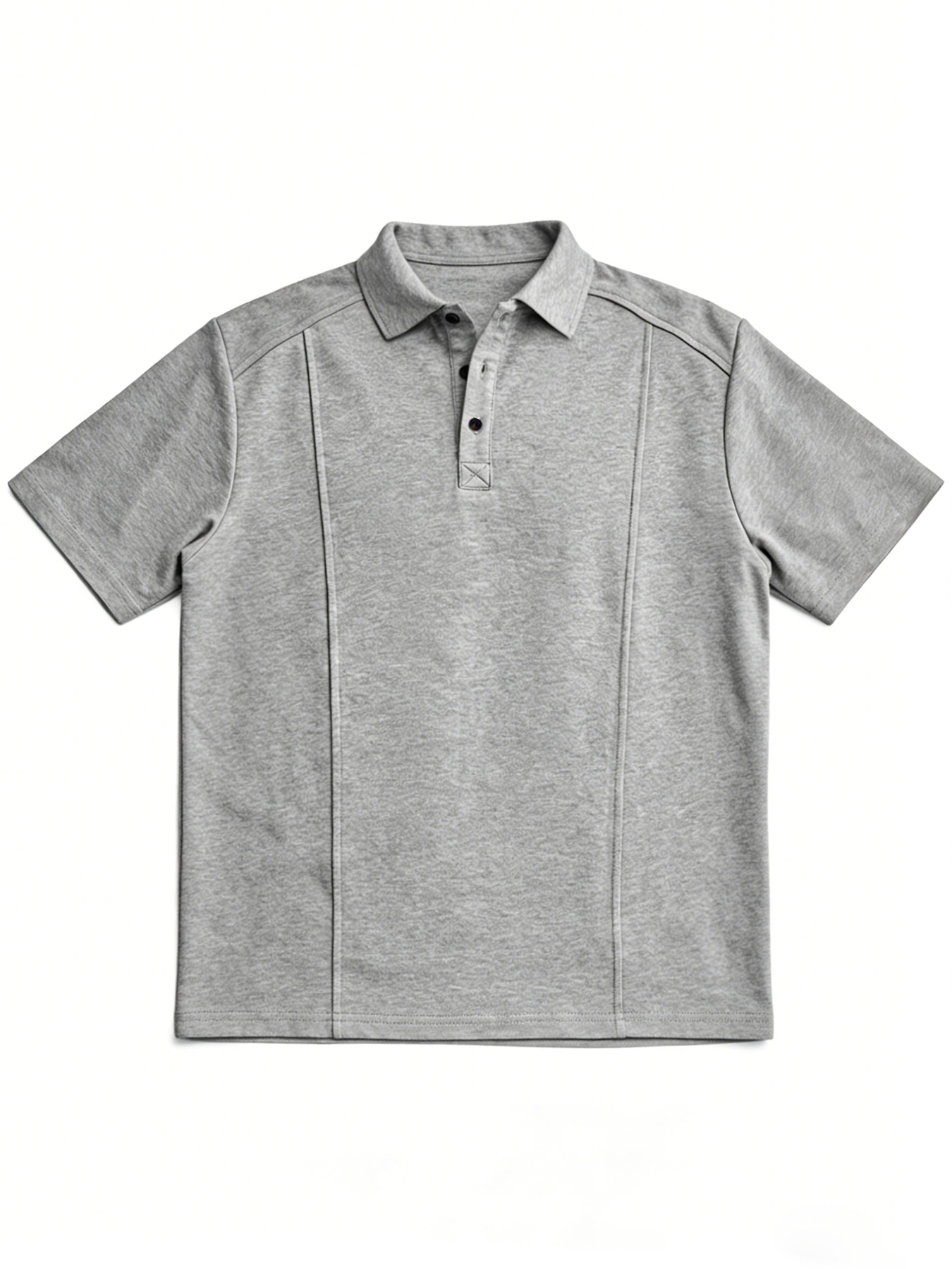 Men's Everyday Minimalist Deconstructed Design Casual Short-sleeved Polo Shirt