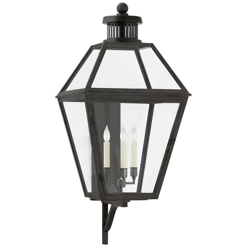 Galen Large Bracketed Ted Lantern Wall Sconce Outdoor