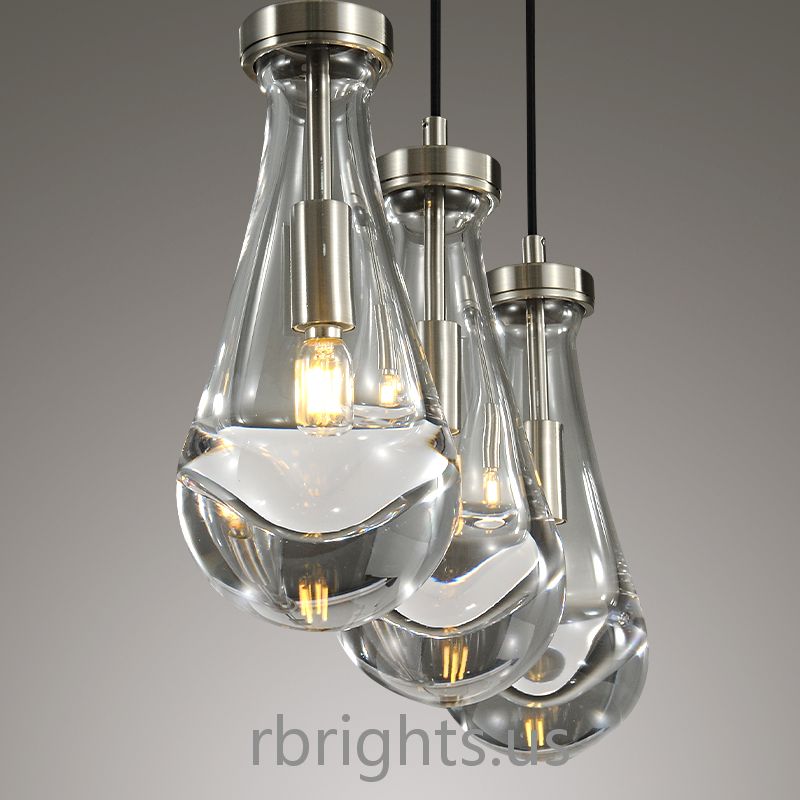 Raindrops Rectangular Chandelier 22" Cord chandeliers for dining room,chandeliers for stairways,chandeliers for foyer,chandeliers for bedrooms,chandeliers for kitchen,chandeliers for living room Rbrights   
