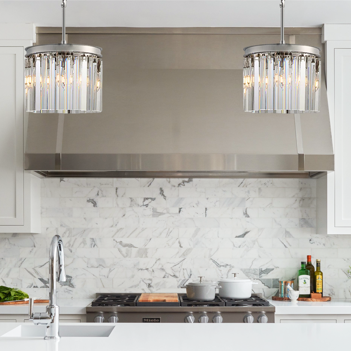 Darren Crystal Round Pendant