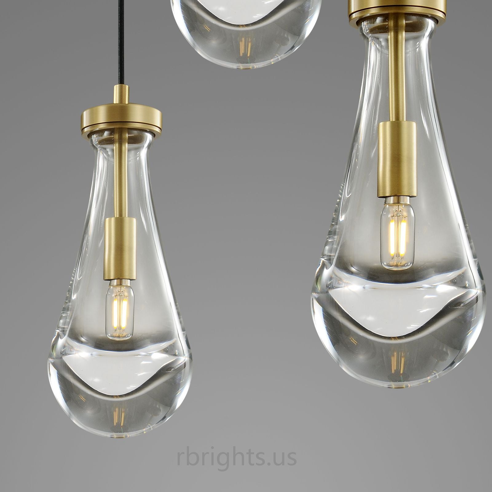 Raindrops Rectangular Chandelier 36" cord chandeliers for dining room,chandeliers for stairways,chandeliers for foyer,chandeliers for bedrooms,chandeliers for kitchen,chandeliers for living room Rbrights   