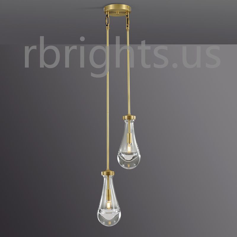Raindrop round chandelier 5"(rod) Pendant for living room,Pendant for kitchen,Pendant for bathrooms,Pendant for bedrooms,Pendant for foyer,Pendant for stairways,Pendant for dining room Rbrights Vintage Brass  