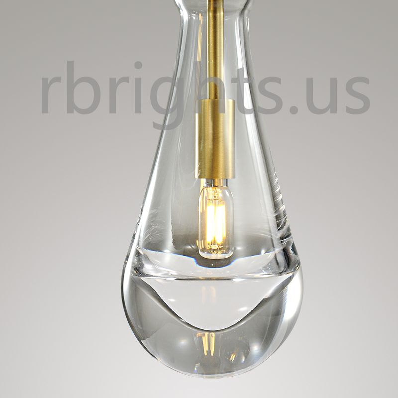 Raindrop round chandelier 5"(rod) Pendant for living room,Pendant for kitchen,Pendant for bathrooms,Pendant for bedrooms,Pendant for foyer,Pendant for stairways,Pendant for dining room Rbrights   
