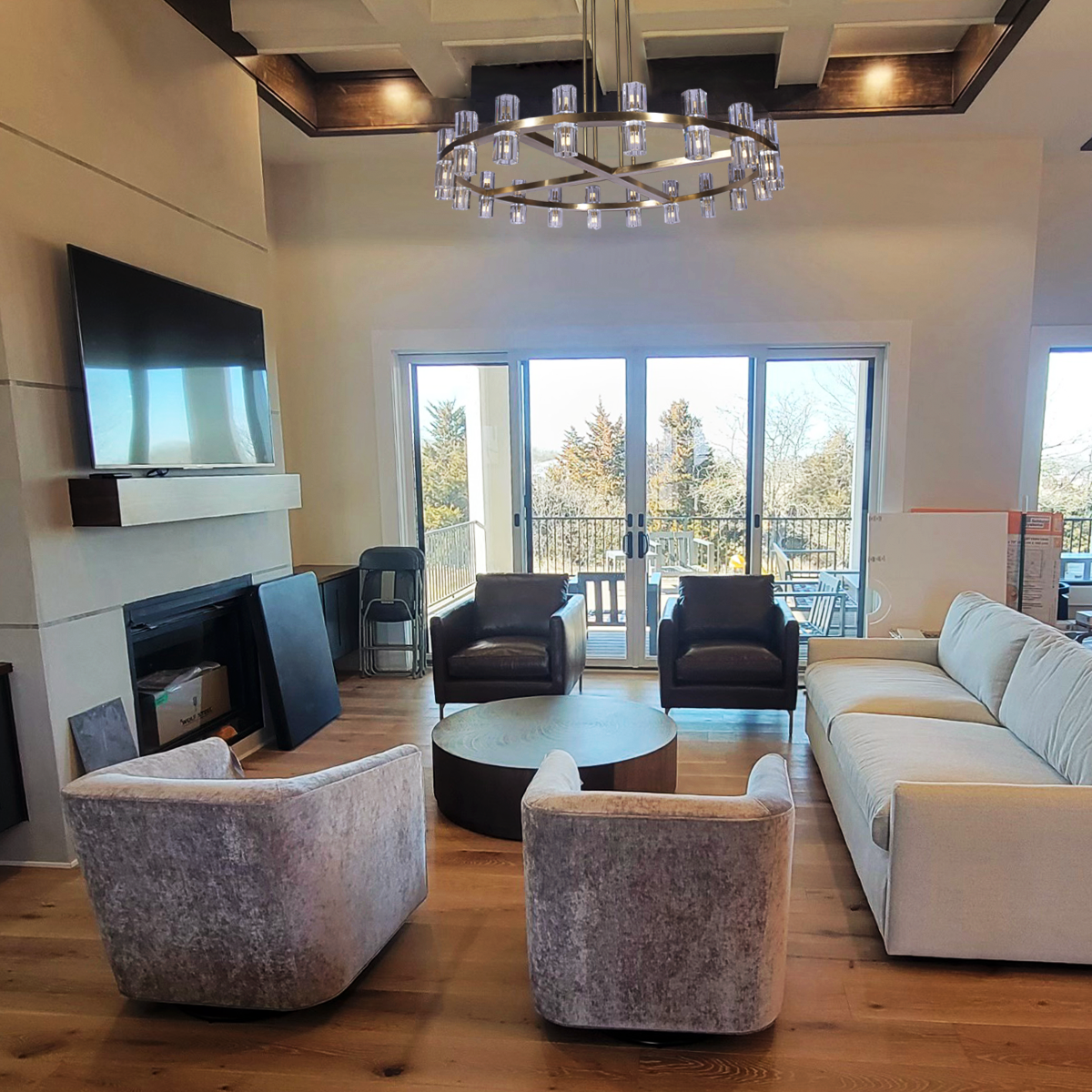 Laina 1-Tier Round Chandelier 50”