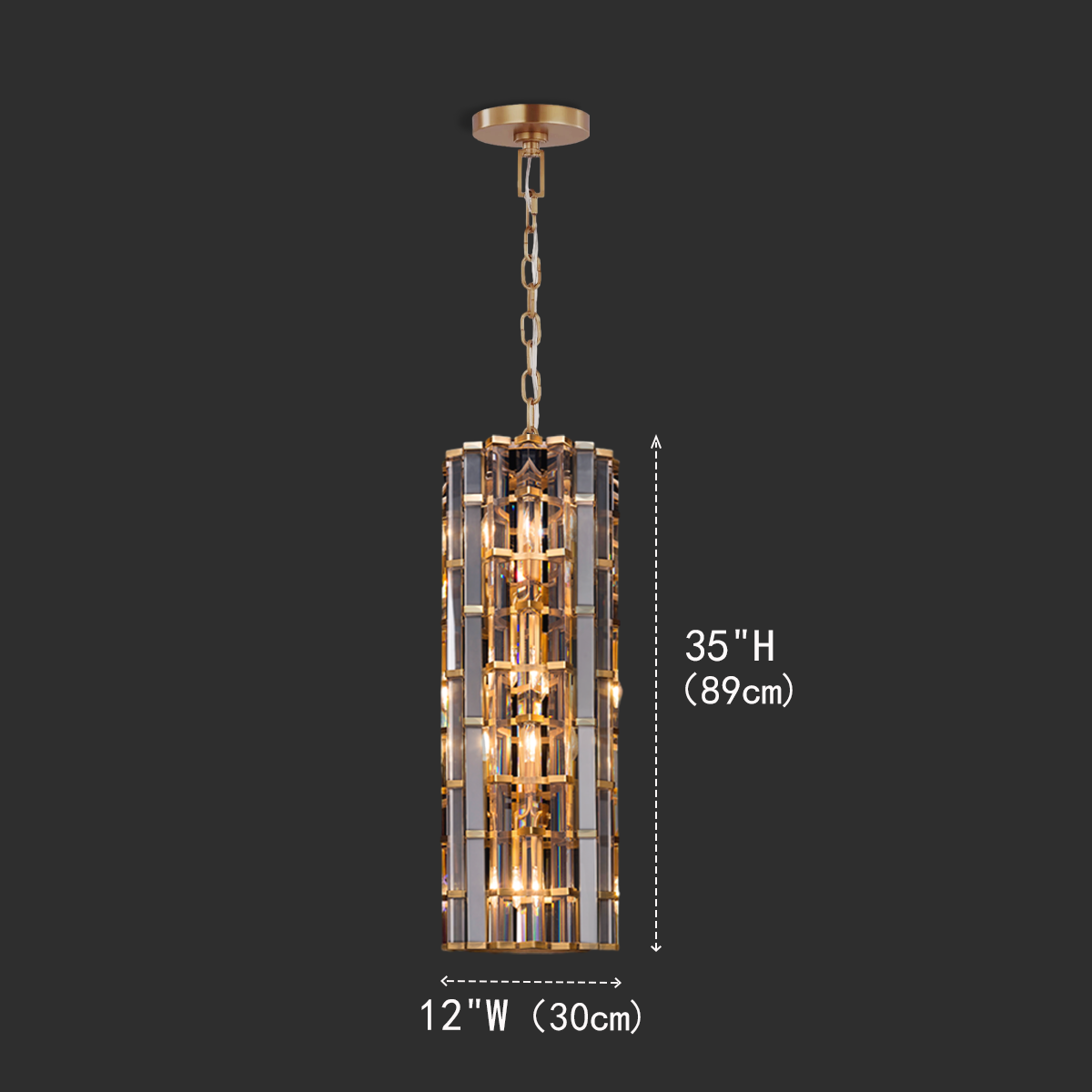 Isolde Cylindrical Pendant