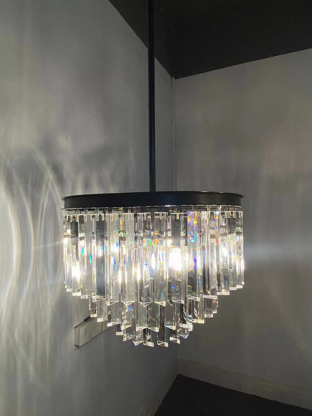 Kelly Series K9 Crystal Round Chandelier Flushmount