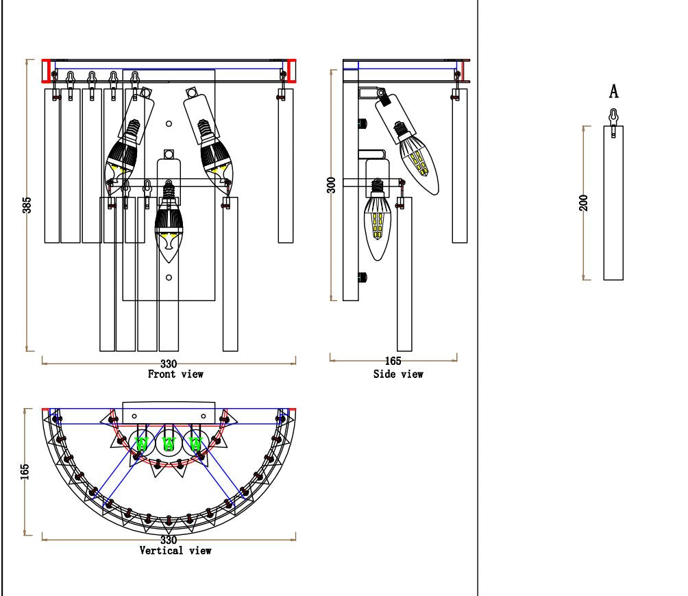 1920s Kelly Wall Sconce & Chandelier