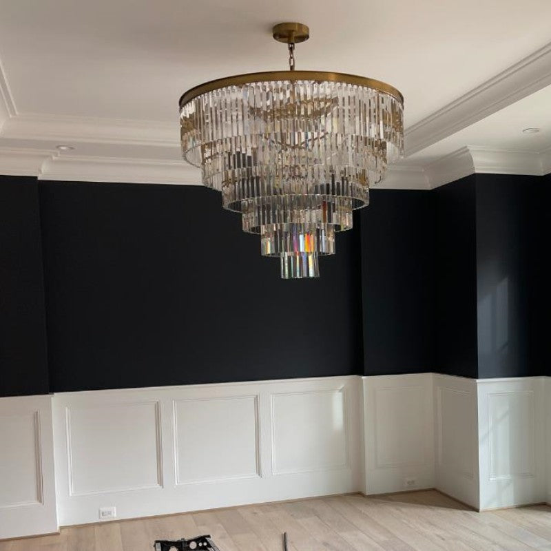 Kelly Series K9 Crystal Round Chandelier Flushmount