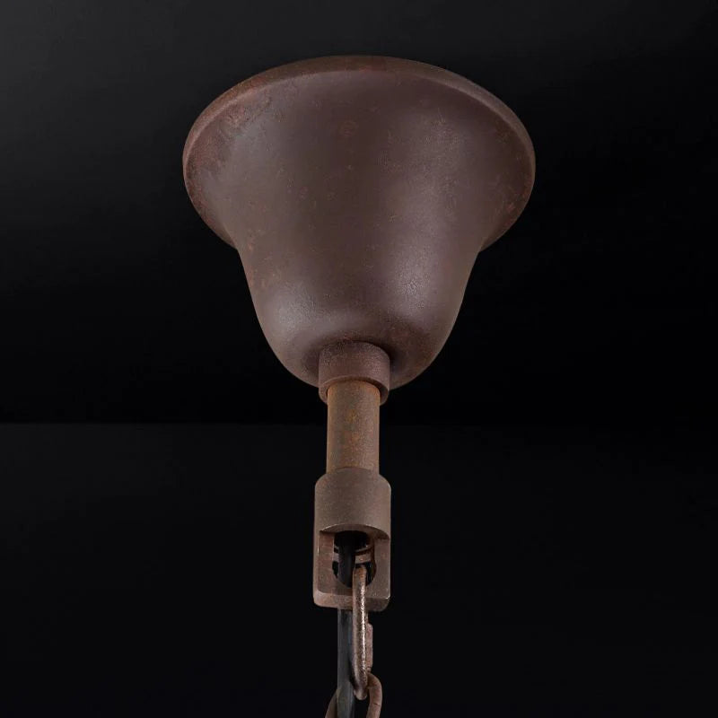 19th C. Rococo Iron & Crystal Round Chandelier 18" chandeliers for dining room,chandeliers for stairways,chandeliers for foyer,chandeliers for bedrooms,chandeliers for kitchen,chandeliers for living room rbrights   