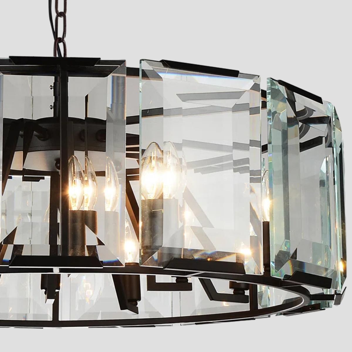 Riley Crystal Round Chandelier 24"