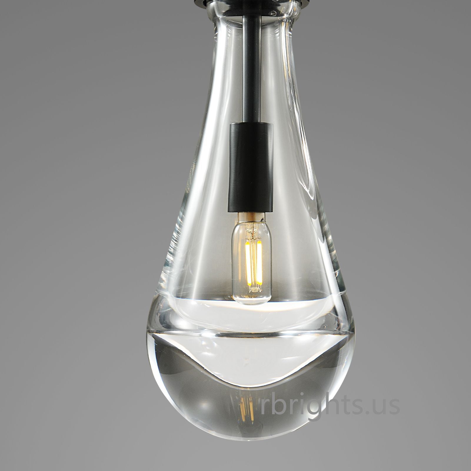 Raindrop round chandelier 14"(rod) Pendant for living room,Pendant for kitchen,Pendant for bathrooms,Pendant for bedrooms,Pendant for foyer,Pendant for stairways,Pendant for dining room Rbrights   