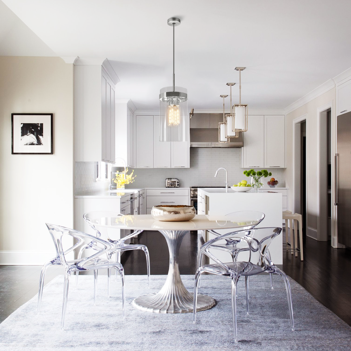 Eliza Cylinder Glass Pendant