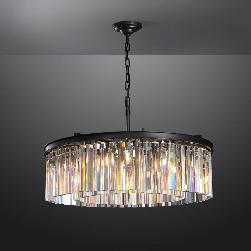 Kelly Series K9 Crystal Round Chandelier Flushmount
