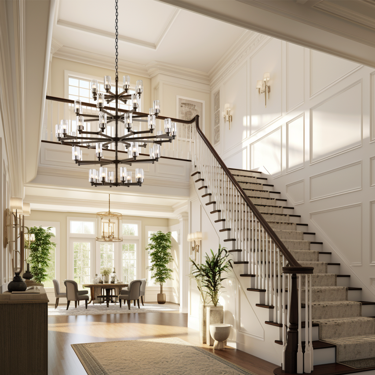 Hertha Large Crystal Chandelier