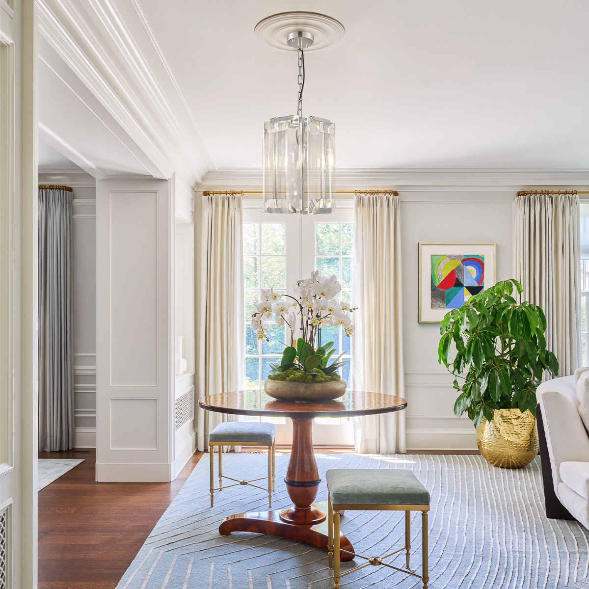 Riley Square Crystal Pendant