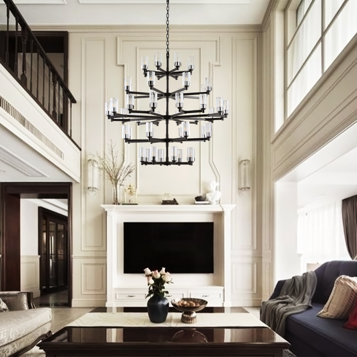 Hertha Large Crystal Chandelier