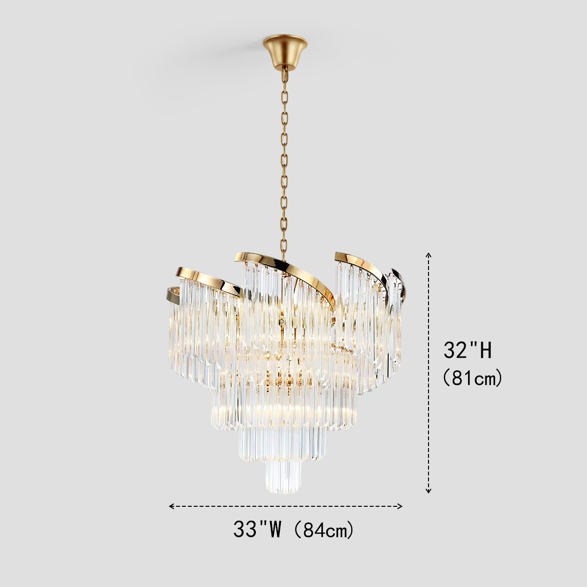 Jake Flow Crystal Chandelier