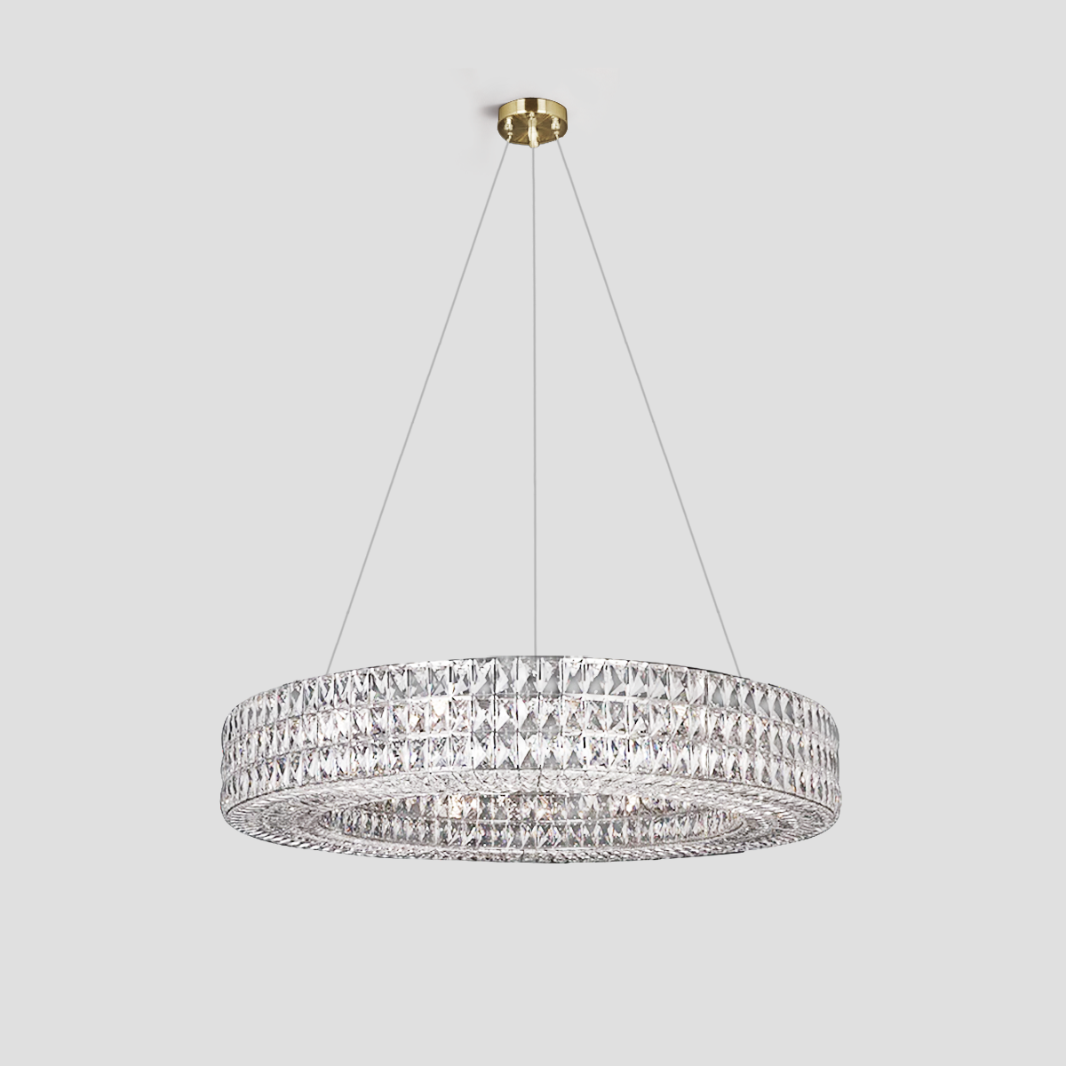 Cybele Halo Crystal Ring Chandelier