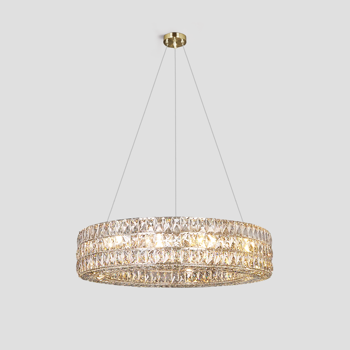 Cybele Halo Crystal Ring Chandelier