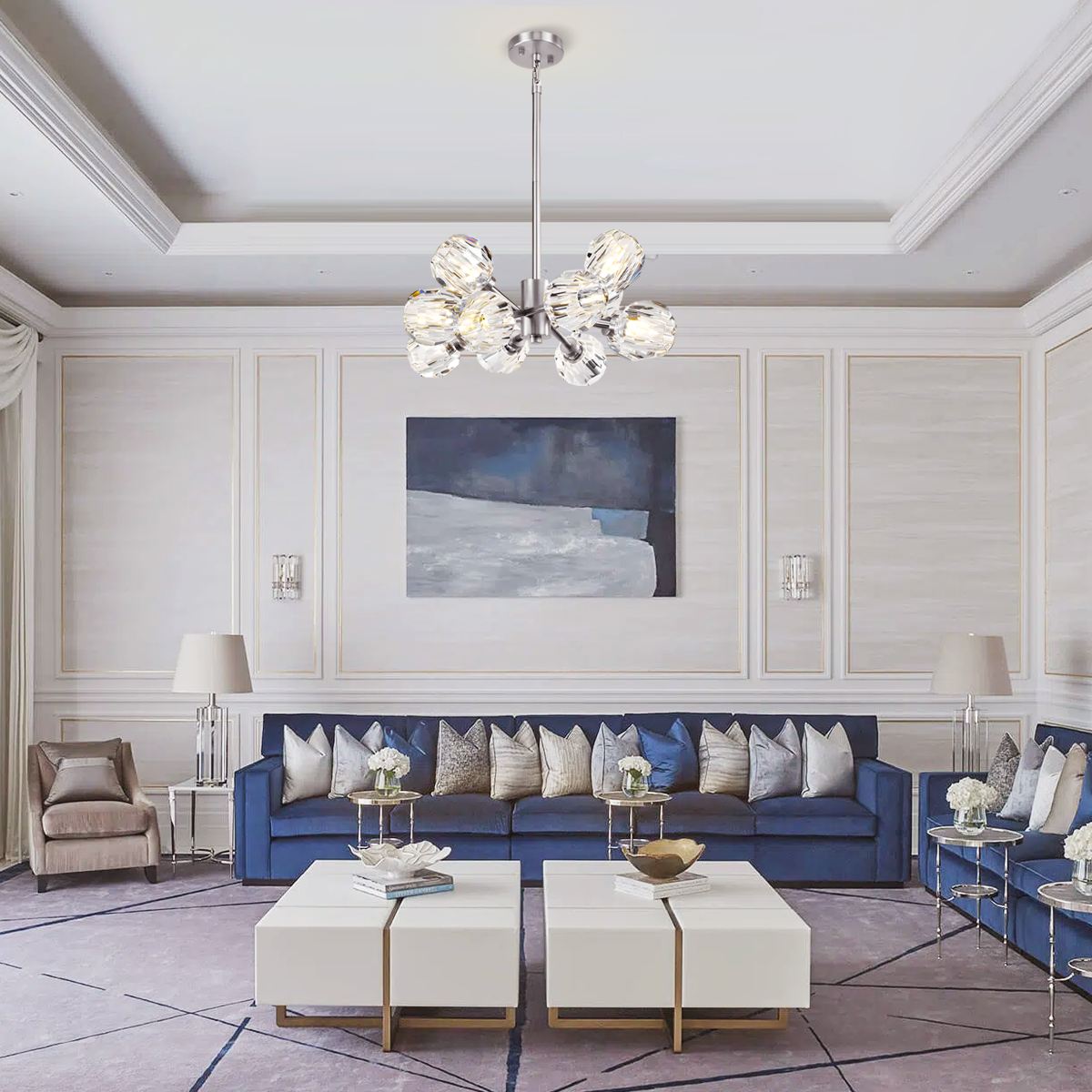 Apricity Clear Glass Chandelier